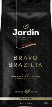 ЖАРДИН Браво Бразилия 250г.кофе мол.жар.прем/с. Jardin
