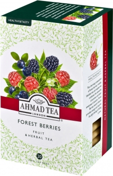 Чай Ahmad Tea, Травяной лесными ягод. (Форест берриз)пак. 20х2г 1/12
