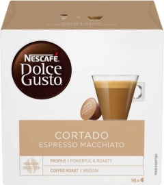 Кофе Nescafe Dolce Gusto Кортадо 16 капсул 100,8гр. Нескафе Дольче Густо