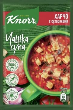 Кнорр Чашка супа  Харчо с сухариками 13,7 г  new 1/30
