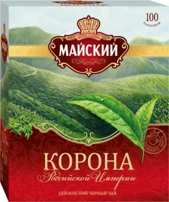 Чай Майский Корона Российской Империи чёрный 100x2г