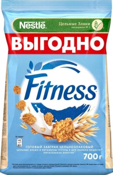 Nestle Fitness Готовый завтрак традиционный Пакет 700гр./1шт. Нестле Фитнесс