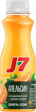 J7 0,3л./6шт. Сок Апельсин с мякотью