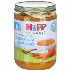 Hipp Овощной крем-суп с куриной грудкой с 6мес 190г. 1/6 Хипп