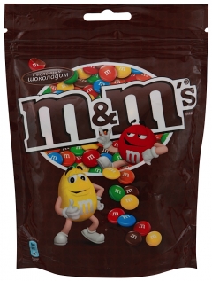 M&M`s конфеты Шоколадный 130 г./1шт.