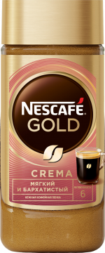 Кофе Nescafe Gold Крема 95гр. Стекло Нескафе Голд