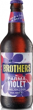 Сидр яблочный Brothers Parma Violet Cider, игристый, сладкий, 4%, 12х0,5л бутылка