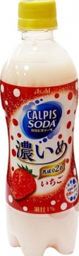 Напиток б/а газированный CALPIS SODA насыщенный клубничный вкус, 500мл/24шт.