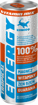 Komodo Energy Vitamin Mix Tropical Magnez 0,25л./24шт. Изотонический напиток Комодо