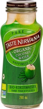 Taste Nirvana 0,28л./12шт. Real Coconut Water Кокосовая вода без мякоти