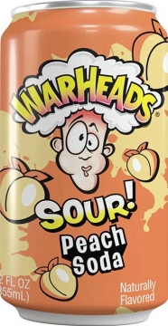 Warheads 0,355л.*12шт. Peach Sour Soda USA  Ворхедс