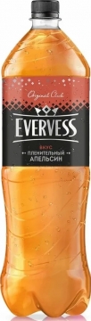 Эвервейс Апельсин 1,5л.*12шт. Evervess Напиток сильногазированный