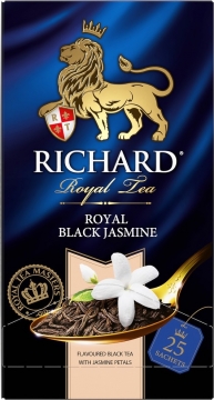Чай Richard Royal Black Jasmine черный 25x1,8гр 1*12 Ричард